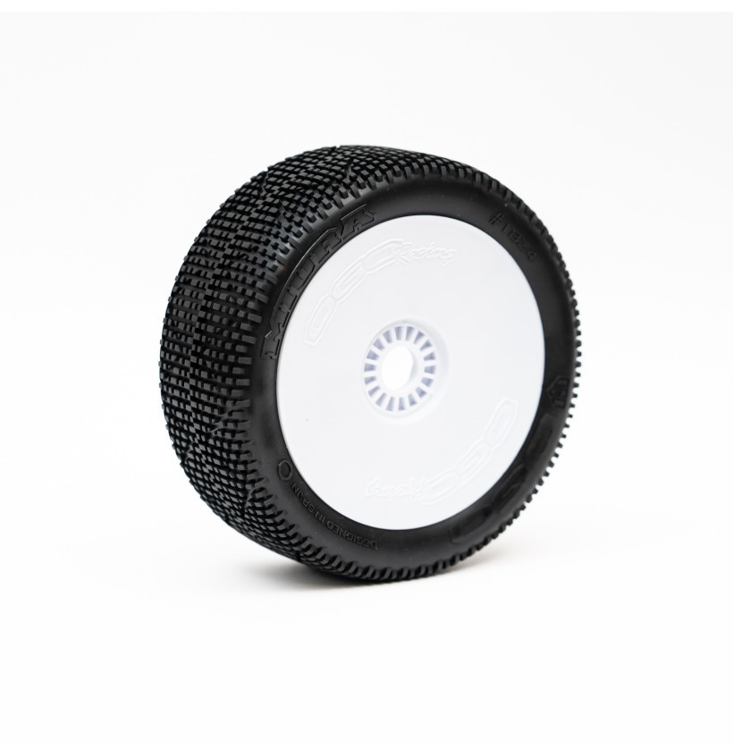 1:8 BUGGY MIURA SUPER SOFT PRE-MOUNTED WHITE (2) "H COMPOUND"