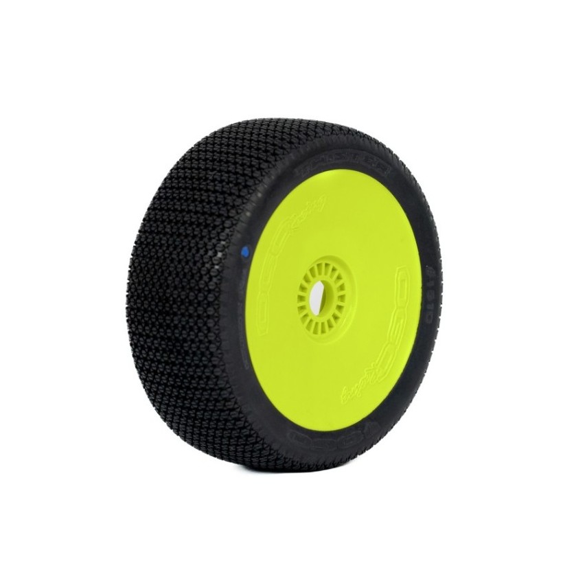 1:8 BUGGY TWISTER CLAY PRE-MOUNTED YELLOW (2) "CH COMPOUND"