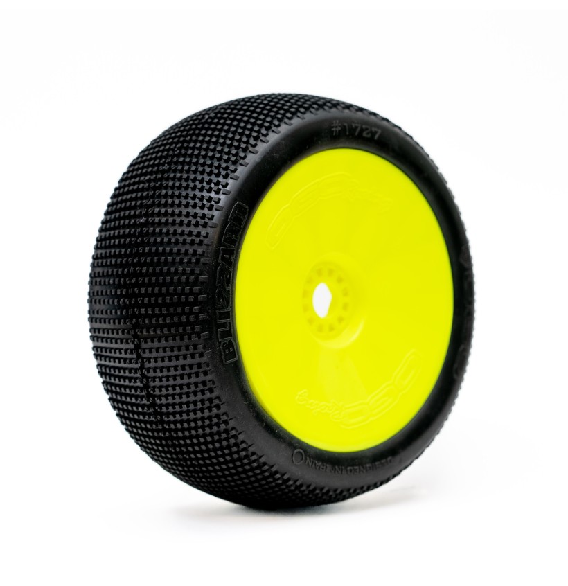 1:8 TRUGGY BLIZZARD SOFT PRE-MOUNTED YELLOW 2PCS "H COMPOUND"