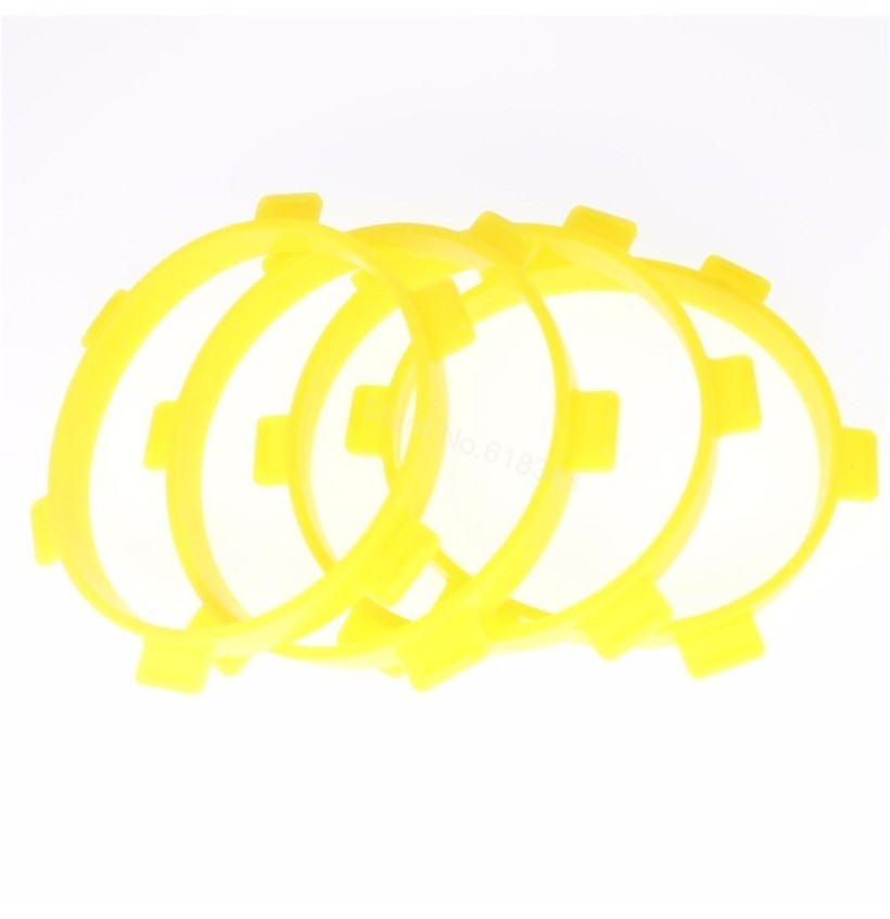 1:8 BUGGY TIRE BANDS YELLOW 4PCS