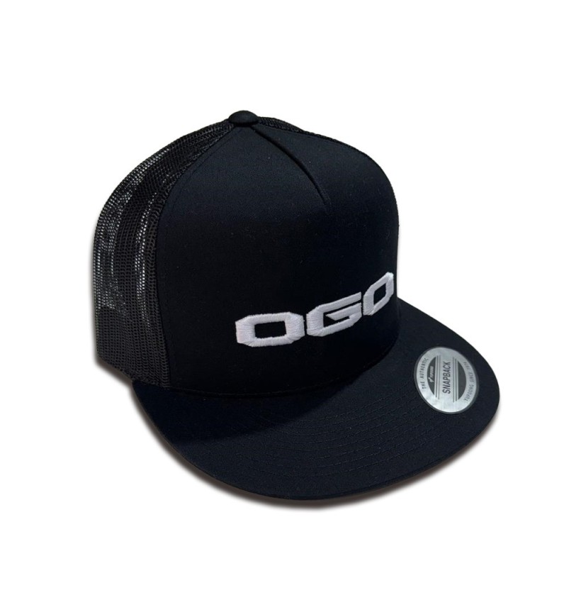 OFFICIAL OGO BASEBALL HAT BLACK/WHITE OGO LOGO